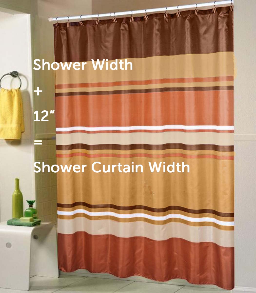 Shower Curtain Size Chart