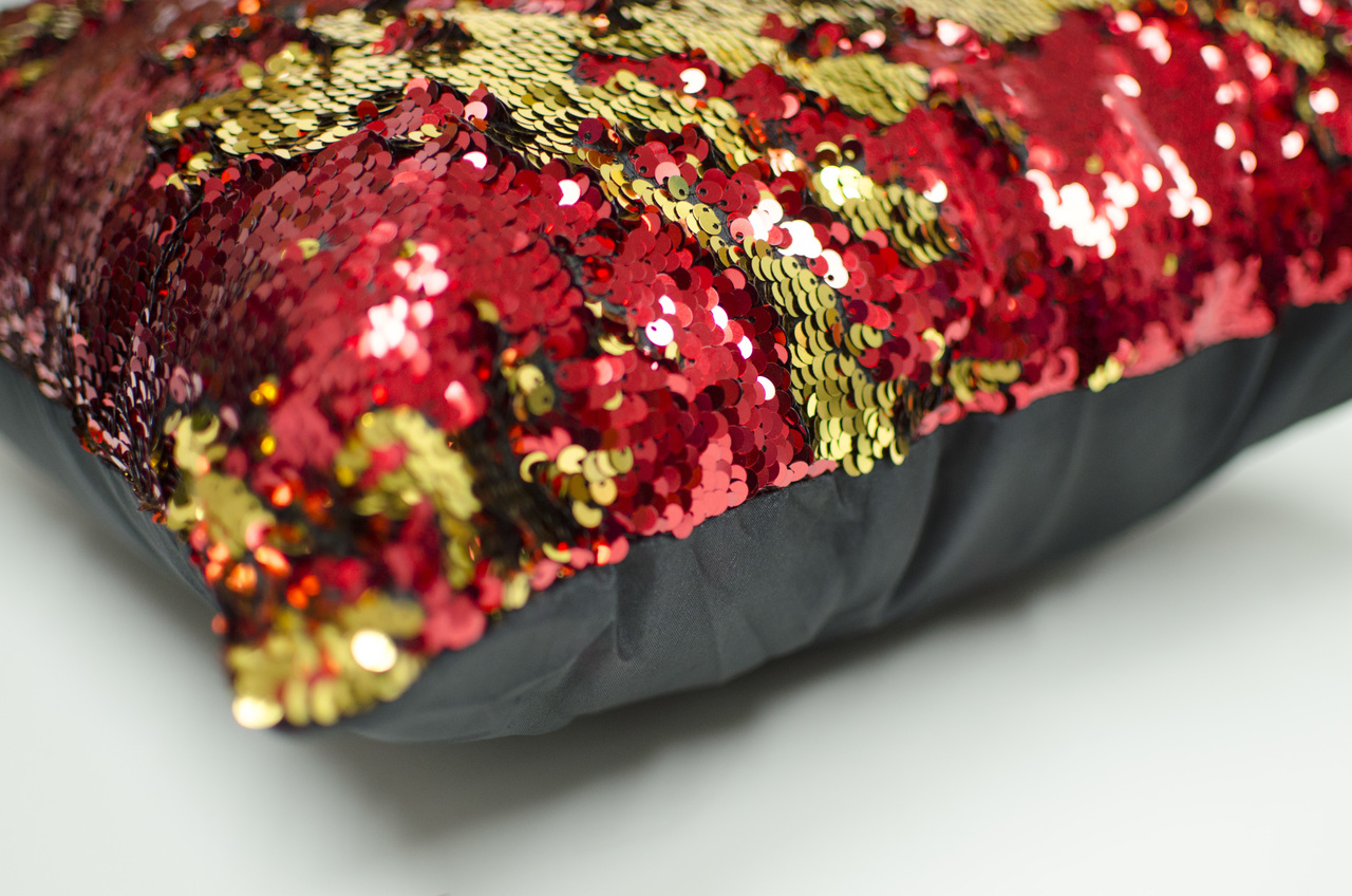 Mermaid Throw Pillow Reversible Colorful Sequin Cushion Comfortable Fill - Picture 63 of 85