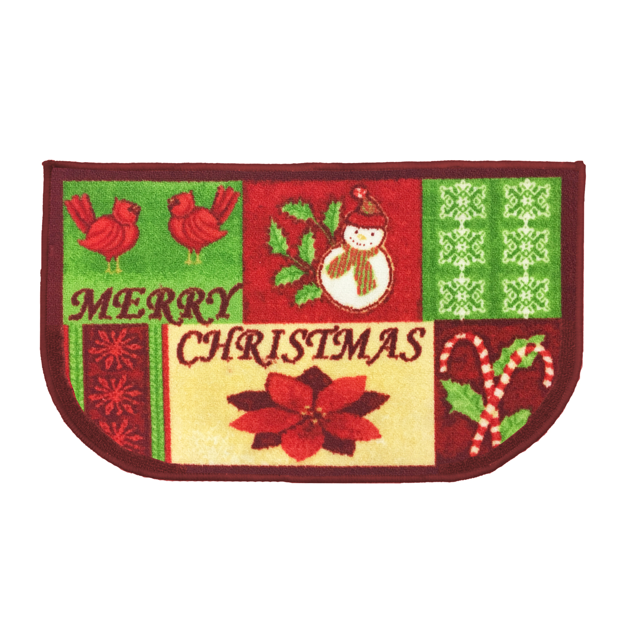 Christmas Kitchen Rug Holiday Decor Latex Back, Santa, Reindeer, Snowman, - Picture 11 of 21