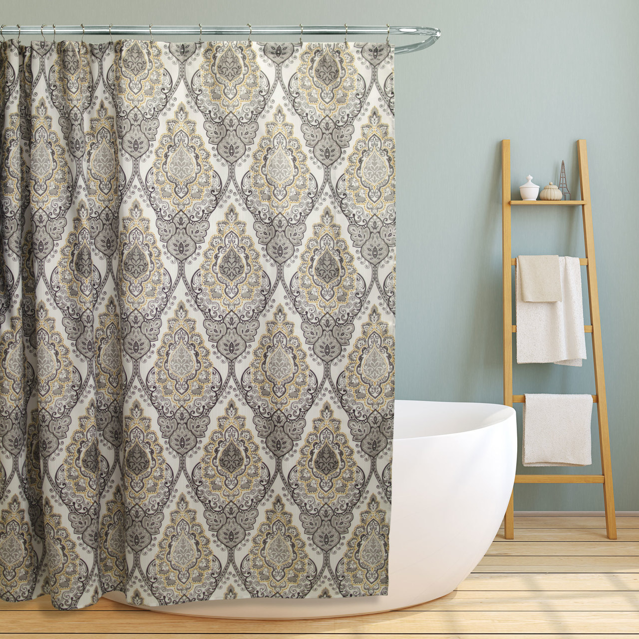 Shower Curtain Fabric Bath Decor Trendy Floral Beach Paisley 70x70 - Picture 55 of 58