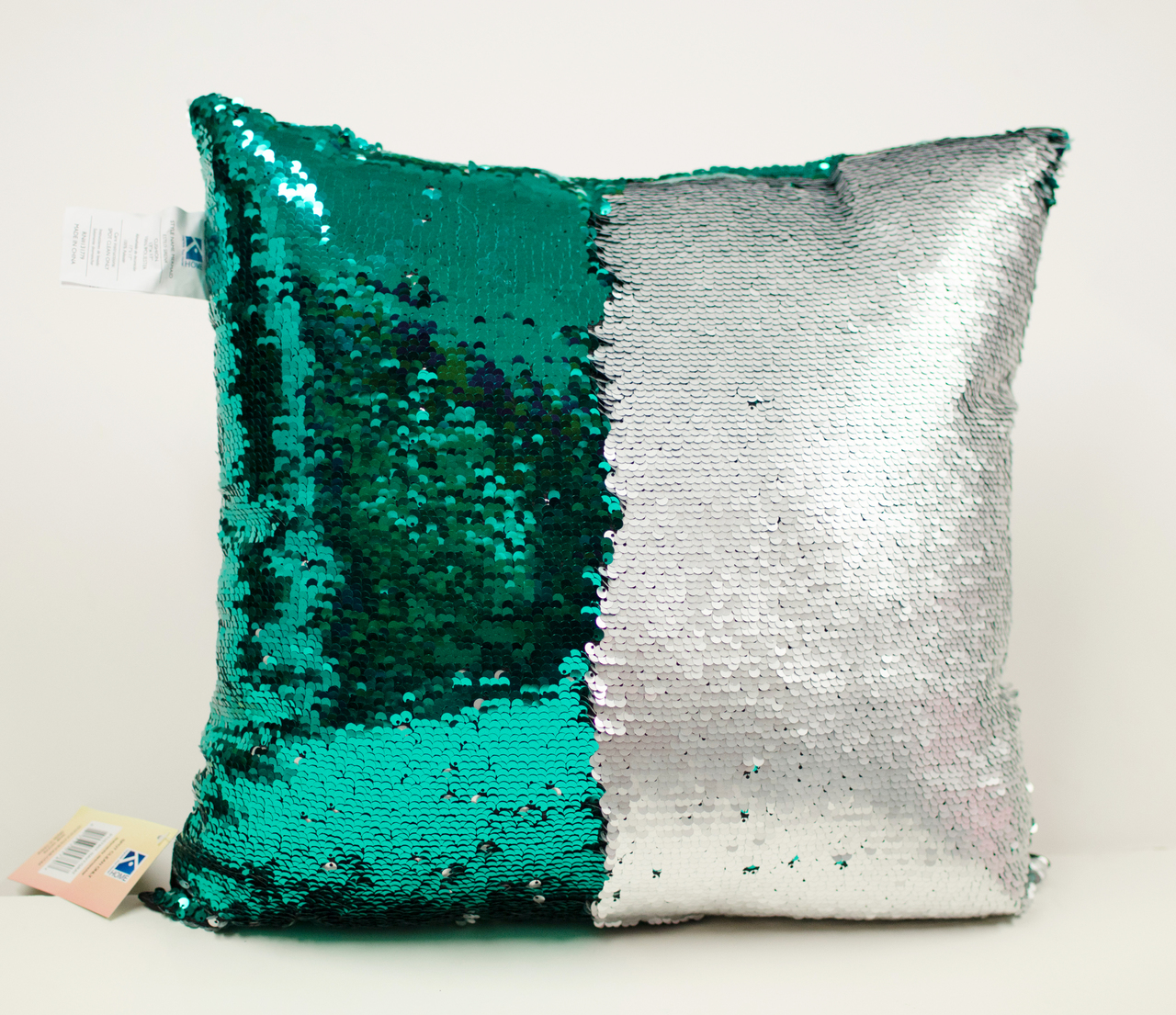Mermaid Throw Pillow Reversible Colorful Sequin Cushion Comfortable Fill - Picture 26 of 85