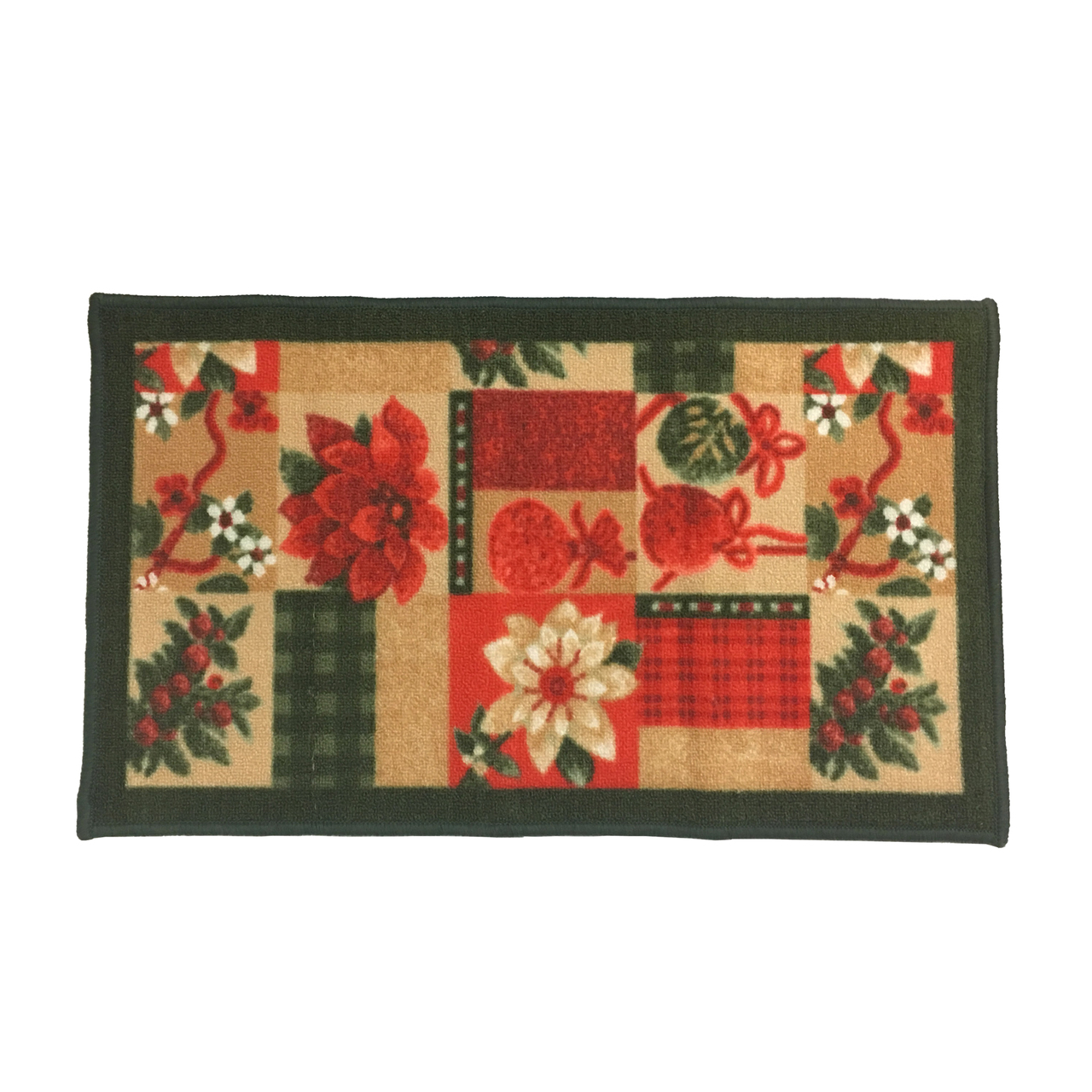 Christmas Kitchen Rug Holiday Decor Latex Back, Santa, Reindeer, Snowman, - Picture 10 of 21